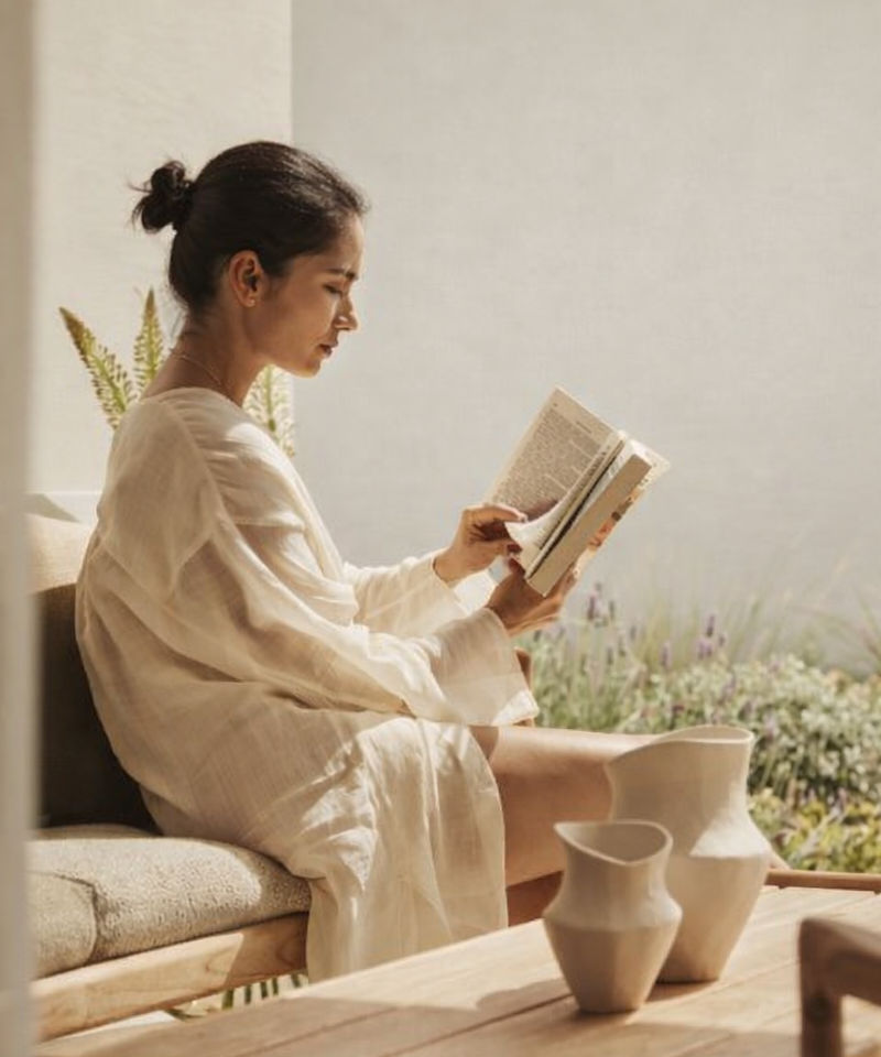 Interior mood, reading corner